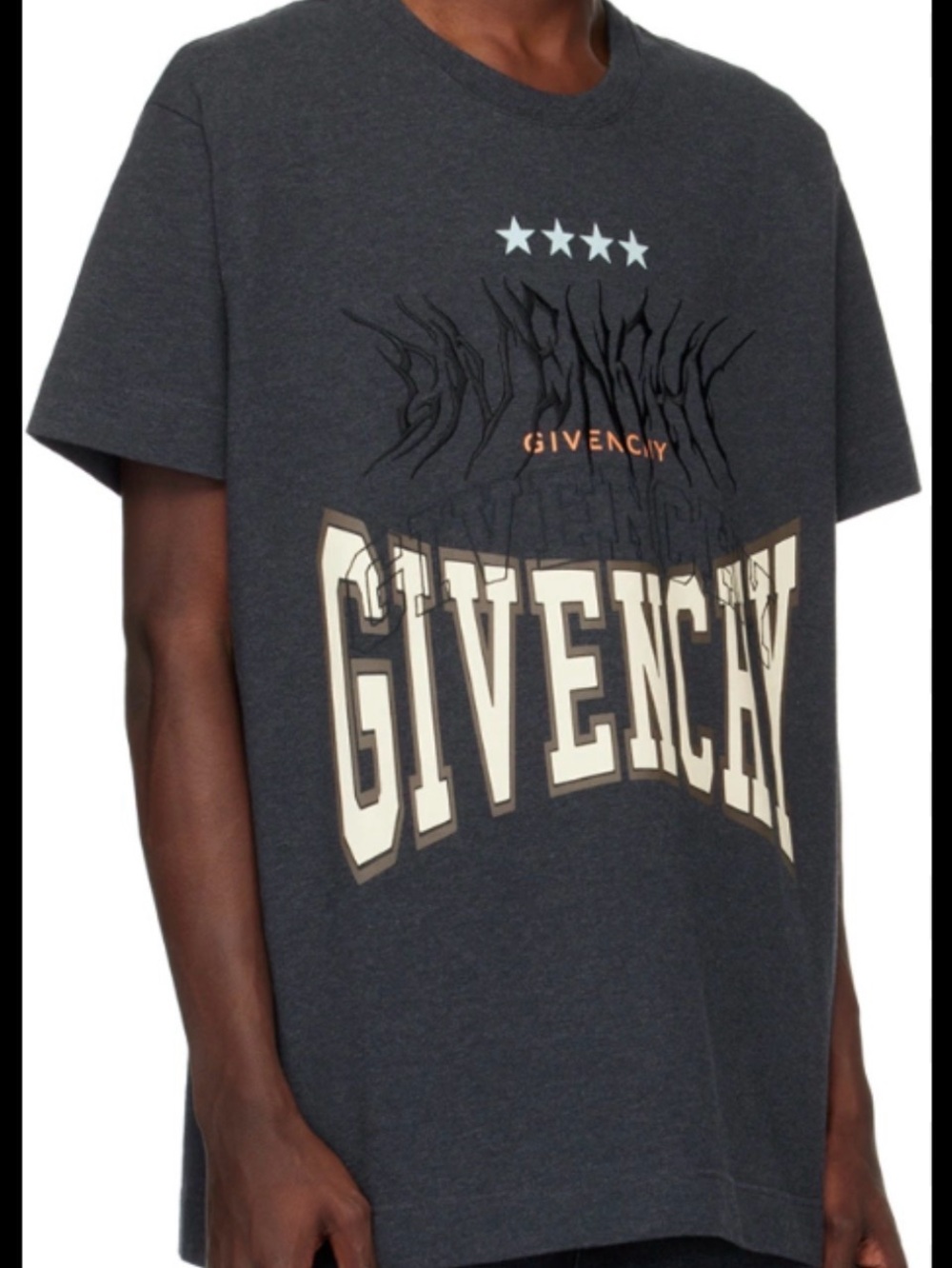 Givenchy Black Logo Patch Tee